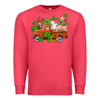 Cardinal St. Patrick's farm animals and truck Premium Sweatshirt - OliviaCreatesArt