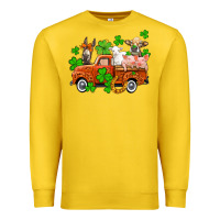 Lemon St. Patrick's farm animals and truck Premium Sweatshirt - OliviaCreatesArt