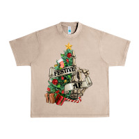 French Oak Festive af Christmas middle finger Urban Heavy Tee - NancyCooperArtShop
