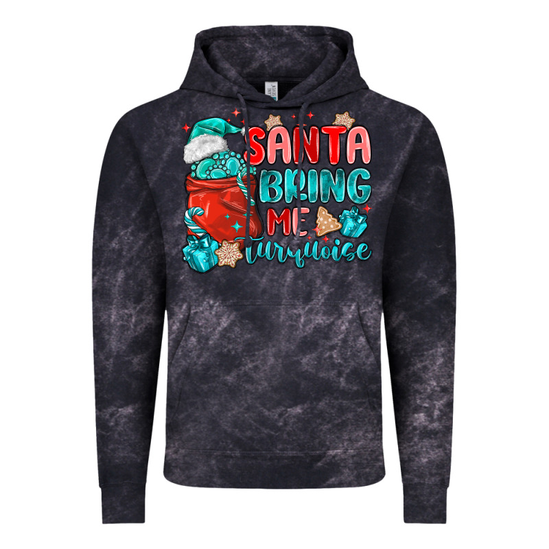 Santa Bring Me Turquoise Vintage Hoodie by MaliasSmallBusiness | Teevron
