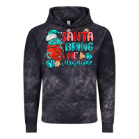 Cloud Black santa bring me turquoise Vintage Hoodie - MaliasSmallBusiness