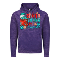 Cloud Purple santa bring me turquoise Vintage Hoodie - MaliasSmallBusiness