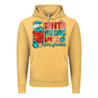 Vintage Mustard santa bring me turquoise Vintage Hoodie - MaliasSmallBusiness