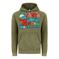 Vintage Olive santa bring me turquoise Vintage Hoodie - MaliasSmallBusiness