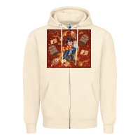 Sandshell wizard boy with magic items Zipper Hoodie - TumblerDesignByShophia