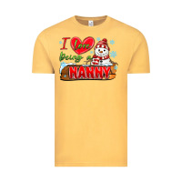 Vintage Mustard i love being a nanny Vintage Tee - MaliasSmallBusiness