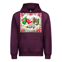 Mauve Wine Joly Nurse Urban Hoodie - CowhideDigitalArt