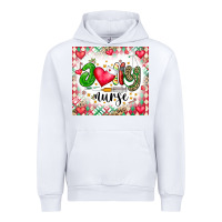 White Joly Nurse Urban Hoodie - CowhideDigitalArt