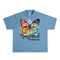 Pebble Blue transformed by god's love Urban Heavy Tee - JahusDesignShop