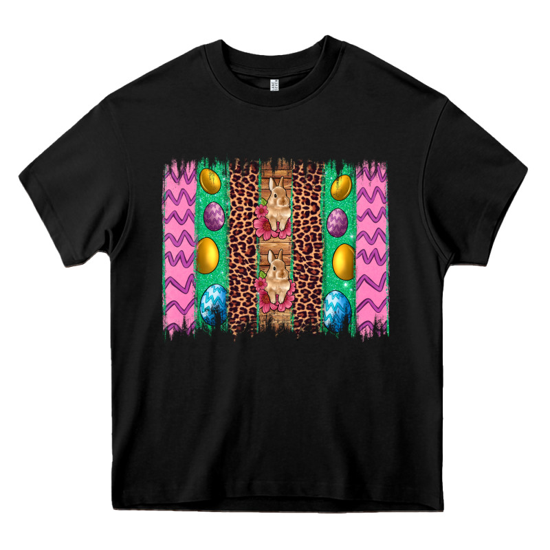 Easter Leopard Egg Bunny Brush Stroke Heavy Core Tee by Artiststas | Teevron