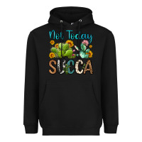 Black not today succa Heavyweight Hoodie - OliviaCreatesArt