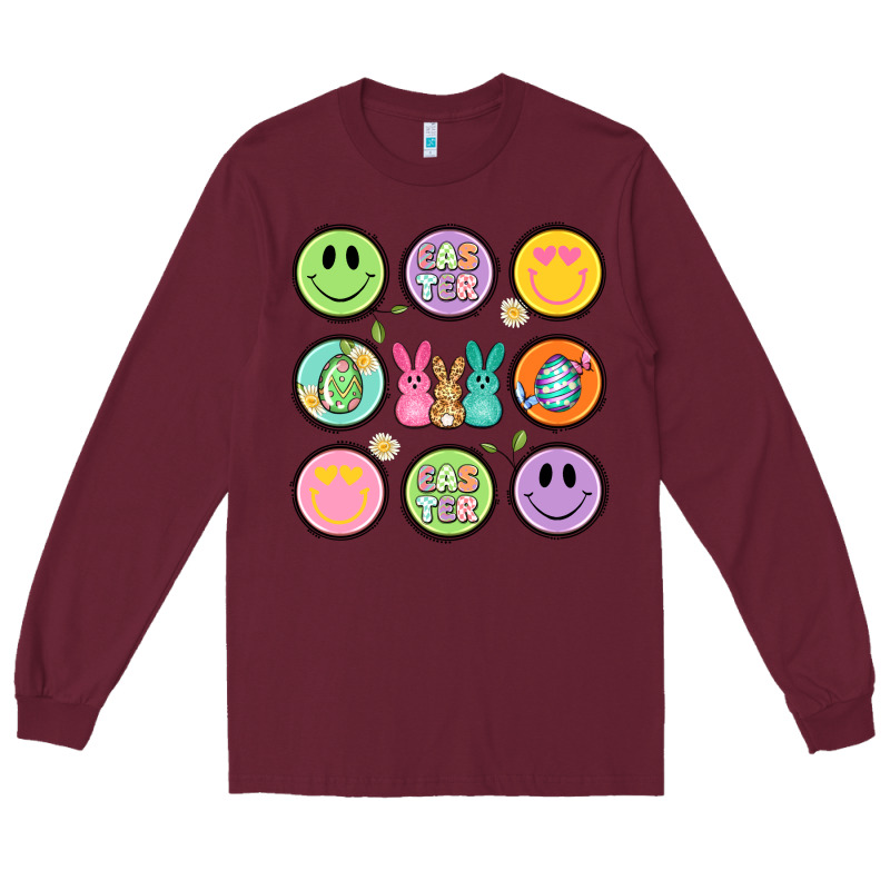 Easter Day Smiley Faces Long Sleeve Tee by Artiststas | Teevron