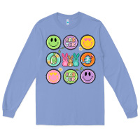 Colony Blue easter day smiley faces Long Sleeve Tee - Artiststas
