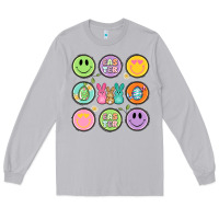 Moon Dust easter day smiley faces Long Sleeve Tee - Artiststas