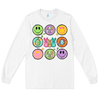 White easter day smiley faces Long Sleeve Tee - Artiststas