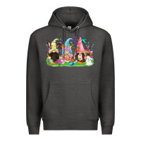 Charcoal Heather Easter gnomes Easter Day Premium Hoodie - CowGirlArtShop