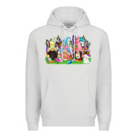 Dove Grey Easter gnomes Easter Day Premium Hoodie - CowGirlArtShop
