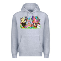 Heather Grey Easter gnomes Easter Day Premium Hoodie - CowGirlArtShop