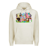 Oatmeal Heather Easter gnomes Easter Day Premium Hoodie - CowGirlArtShop