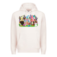 Pale Pink Easter gnomes Easter Day Premium Hoodie - CowGirlArtShop