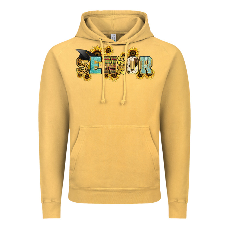 Senior 2023 Sunflower Vintage Hoodie by NancyCooperArtShop | Teevron