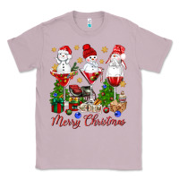 Lilac Merry Christmas wine and cocktails Classic Tee - NancyCooperArtShop