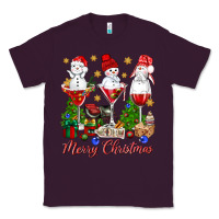 Plum Merry Christmas wine and cocktails Classic Tee - NancyCooperArtShop