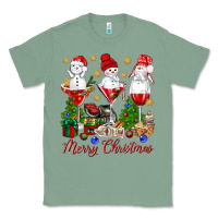 Sage Merry Christmas wine and cocktails Classic Tee - NancyCooperArtShop