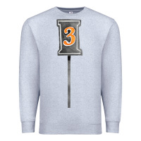 Heather Grey marker 3 chain fa element Premium Sweatshirt - FaDigitalArtStudio