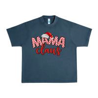 Midnight Navy Mama Claus Urban Heavy Tee - MaliasSmallBusiness