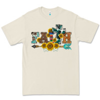 Bone western faith arrow sunflowers Premium Tee - BarkalooDesign