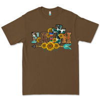 Cacao western faith arrow sunflowers Premium Tee - BarkalooDesign