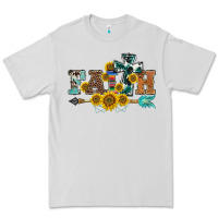 Dove Grey western faith arrow sunflowers Premium Tee - BarkalooDesign