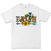 White western faith arrow sunflowers Premium Tee - BarkalooDesign