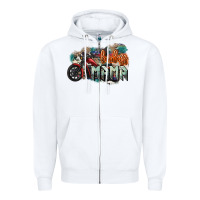 White Badass Mama motorcycle Zipper Hoodie - HowdyJamesFarm