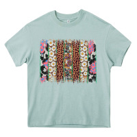 Arona easter leopard cowhide bunny brush stroke Heavy Core Tee - Artiststas