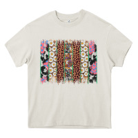 Cream easter leopard cowhide bunny brush stroke Heavy Core Tee - Artiststas