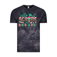 Cloud Black coffee scrubs and rubber gloves Vintage Tee - MaliasSmallBusiness