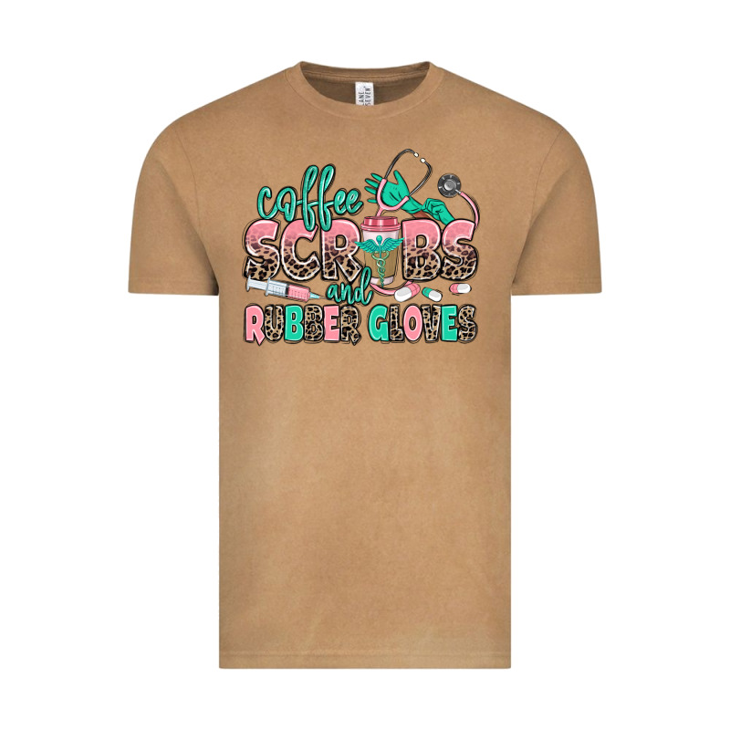Coffee Scrubs And Rubber Gloves Vintage Tee by MaliasSmallBusiness | Teevron
