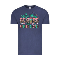 Vintage Denim coffee scrubs and rubber gloves Vintage Tee - MaliasSmallBusiness