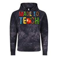 Cloud Black made to teach Vintage Hoodie - NancyCooperArtShop