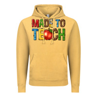 Vintage Mustard made to teach Vintage Hoodie - NancyCooperArtShop