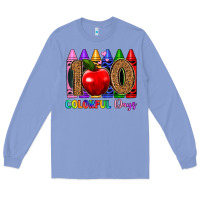 Colony Blue 100 colorful day s Long Sleeve Tee - Artiststas