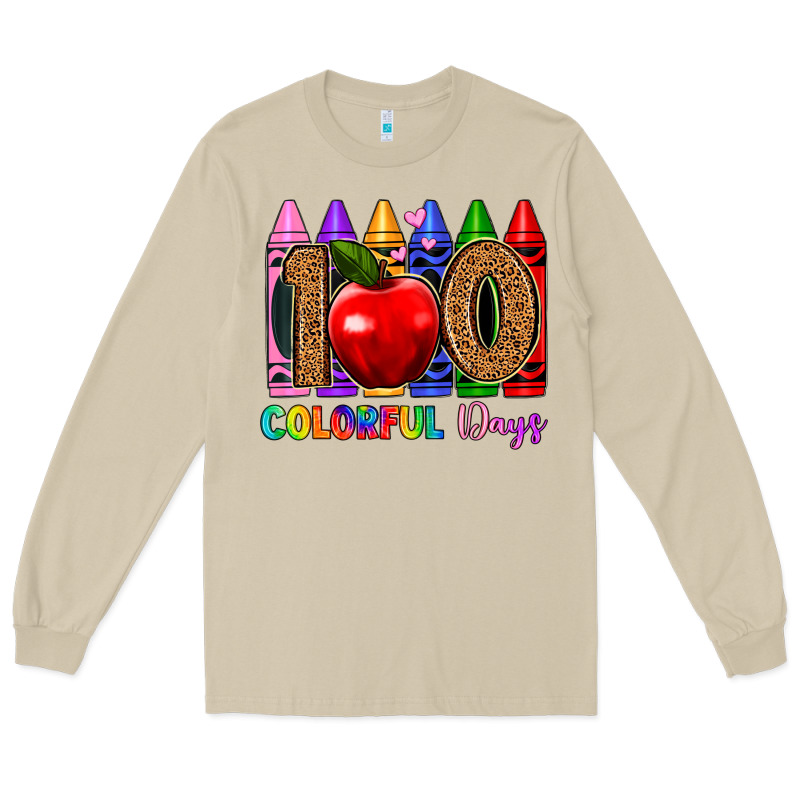 100 Colorful Day S Long Sleeve Tee by Artiststas | Teevron