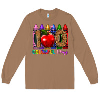 Toasted Coconut 100 colorful day s Long Sleeve Tee - Artiststas