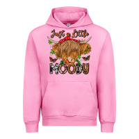 Fuchsia Pink Just a Little Moody Urban Hoodie - CowhideDigitalArt