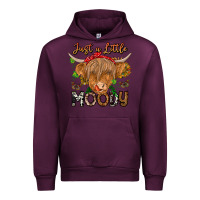 Mauve Wine Just a Little Moody Urban Hoodie - CowhideDigitalArt
