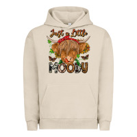 Pigment French Oak Just a Little Moody Urban Hoodie - CowhideDigitalArt
