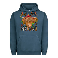 Pigment Midnight Navy Just a Little Moody Urban Hoodie - CowhideDigitalArt