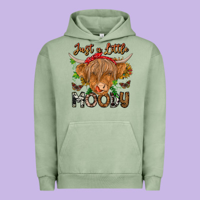 Just A Little Moody Urban Hoodie Designed By Cowhidedigitalart